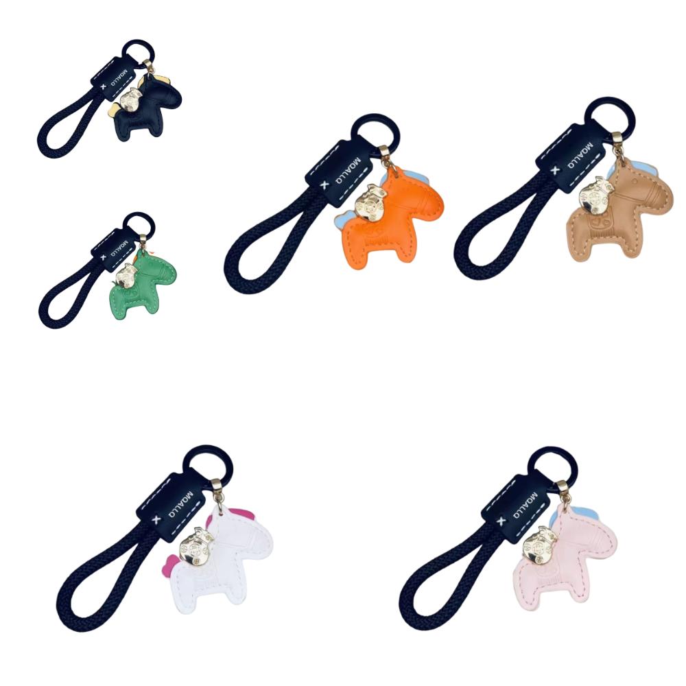 Handmade Leather Leather Key Chain Exquisite Design Braided Rope Key Chain For Women Men Style 1 зелёный