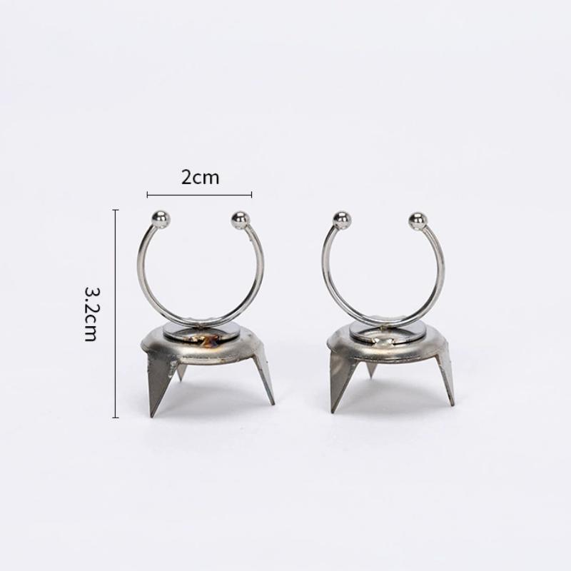 2 Stück Keramik Glasurwerkzeug Edelstahl Fingerspitzen Tauchglasur Clip Schwallen, Fingerspitzen Glasieren und Daumen Färben