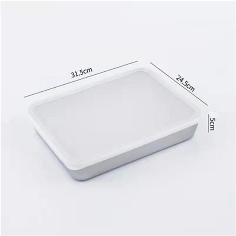304 Stainless Steel Baking Tray Plate Bbq Tray With Removable Cooling Rack Set Baking cake Pan Sheet Non Toxic Oven Dishwasher
