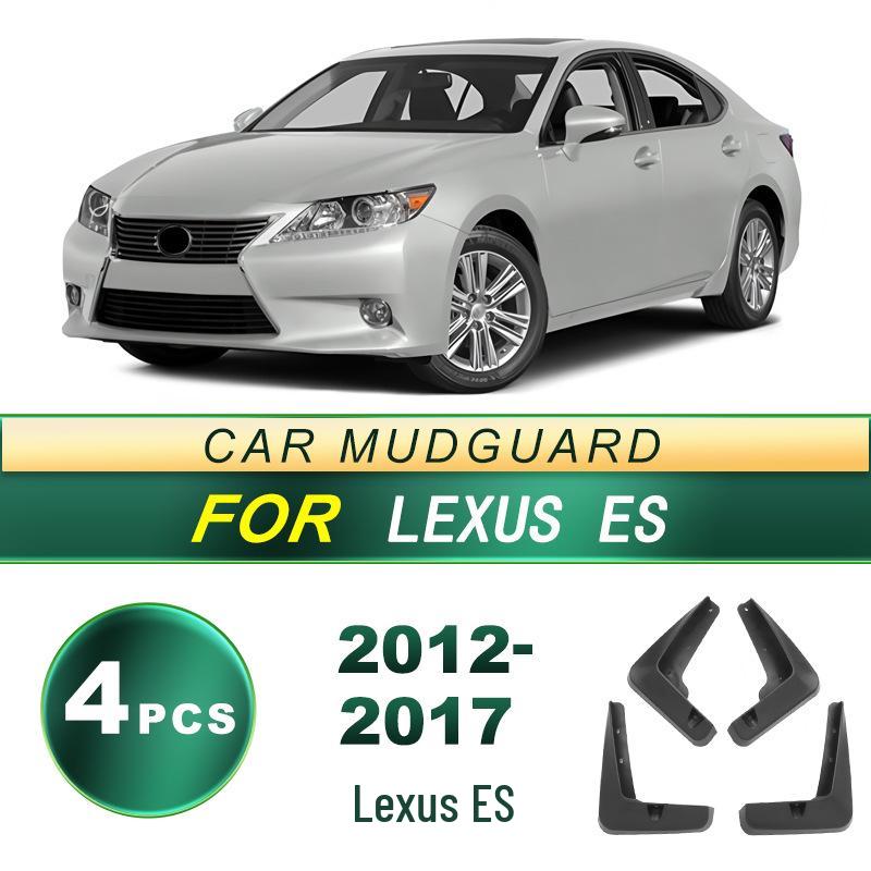 Lexus ES 2012-2017 Soft Rubber Mud Flaps, No Drill Needed