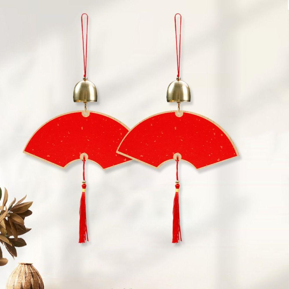 2pcs Wooden Spring Festival Decor Traditional Wall Hanging Ornament Home Decoration