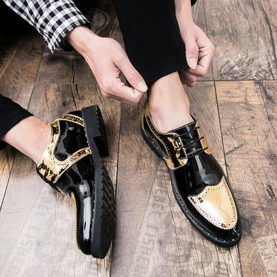 2024 Moda Tasarımcı Parti Erkek Platform Patent Deri Elbise Ayakkabıları Slip on Loafer'lar Erkek İtalyan Erkek Lüks Marka Düğün Ayakkabısı