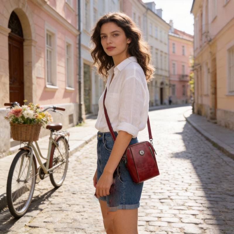Pu Phone Bag Womens Small Crossbody Purse With Flap Closure For Daily Use