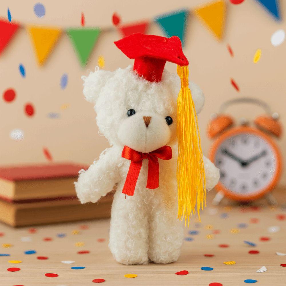 Cute Graduation Bear Doll 14cm Dr Bear Doll Cartoon Bear Pendant  Graduate Gifts