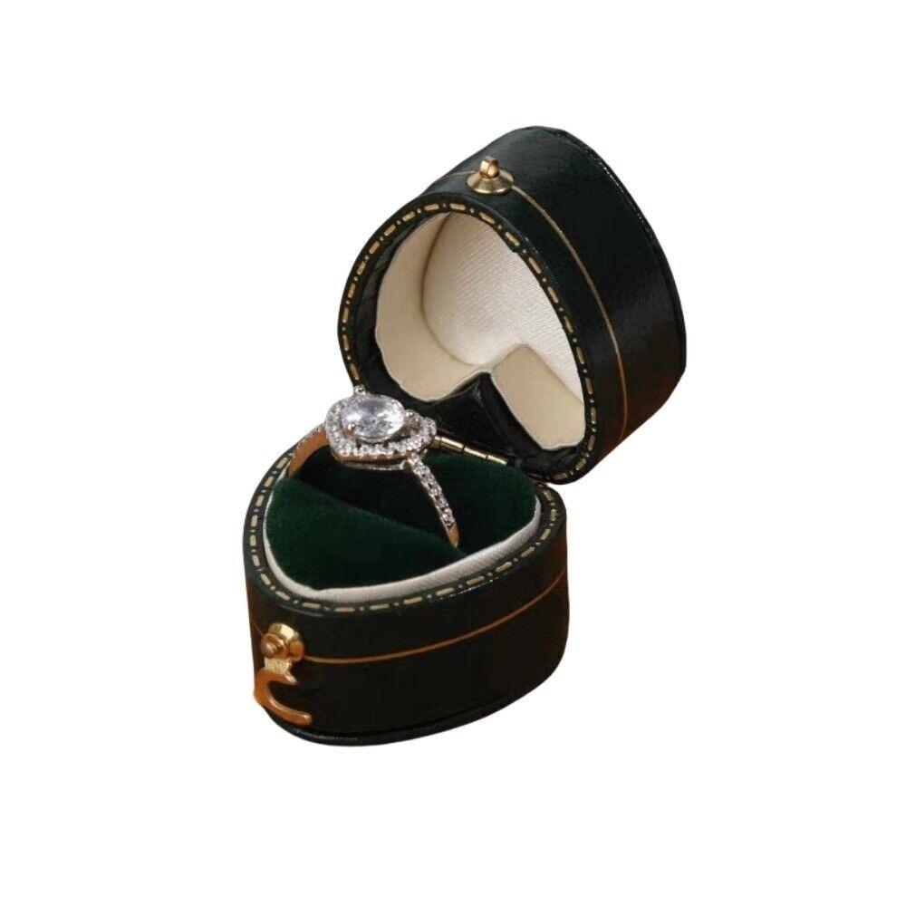 Storage Organizer Octagonal Earrings Ring Box Square High-quality Jewelry Display Case Heart Shaped Jewelry Case Wedding