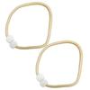 1 Pair Magnetic Curtain Straps Faux Pearls Decor Decorative Braided Ropes Curtain Tiebacks Curtain Accessories