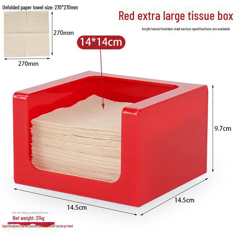 Square Tissue Box - Restaurant & Hotel Napkin Holder
