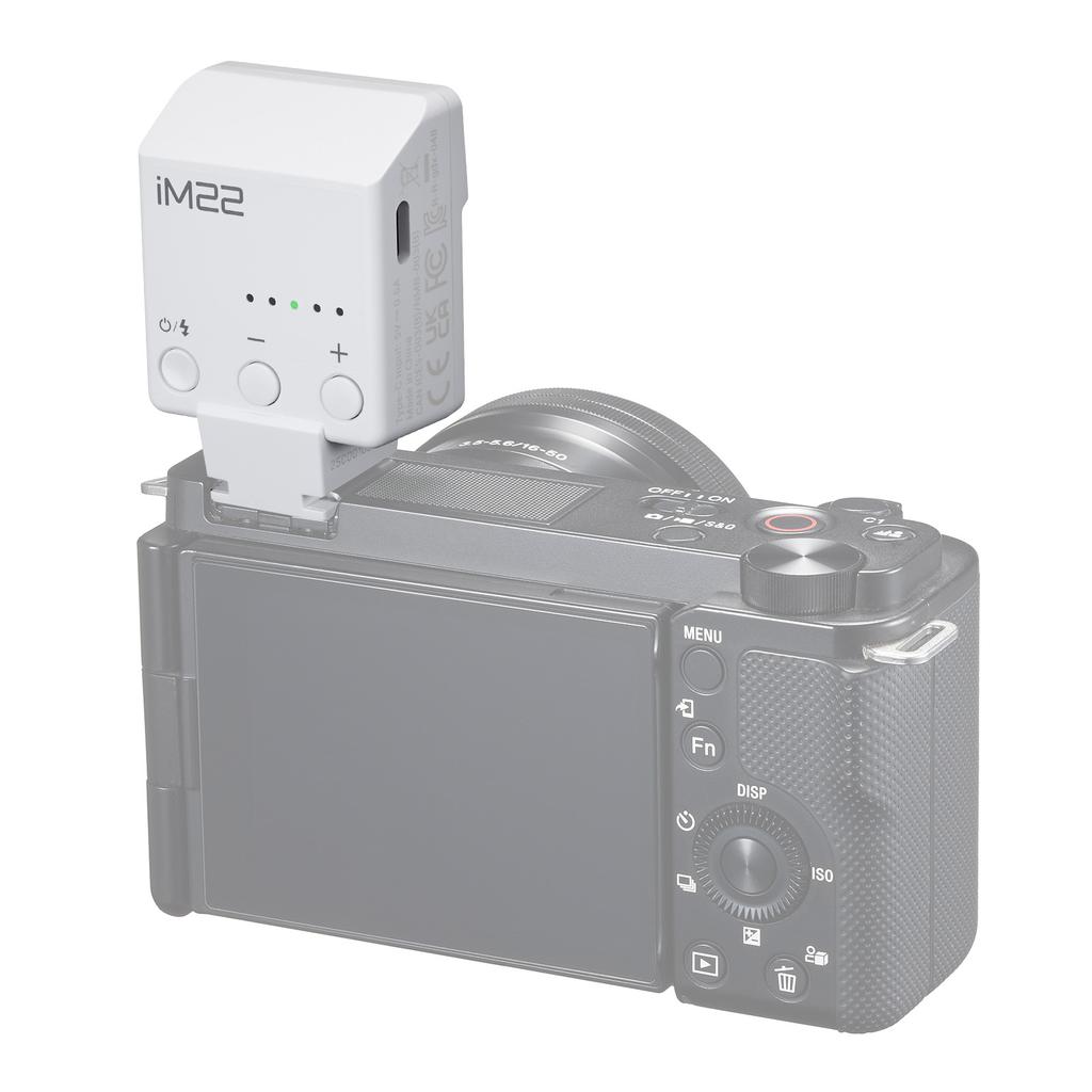 Small Camera Flash On Camera Flash 5 Power Levels 3s Recycle Time 440 Full Power Flashes with Type C Charging Battery