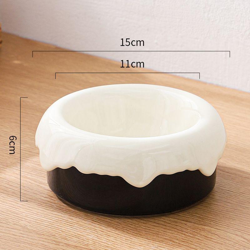 Ceramic Cat & Dog Anti-Tip Food Bowl With High-Leg Design