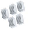 5Pcs Aluminum Heatsink Anodic Oxidation Cooling Heat Sink 51.6x28x28mm for Power Module