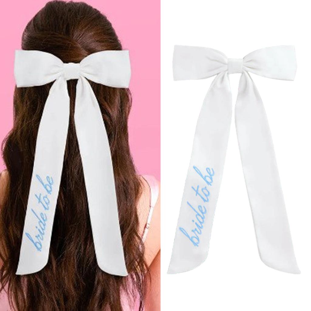 1PC Elegant Hair Bows Hair Clip Hair Ribbon Ponytail Holder Accessories For Wedding Party Or Bridal Shower Accessory