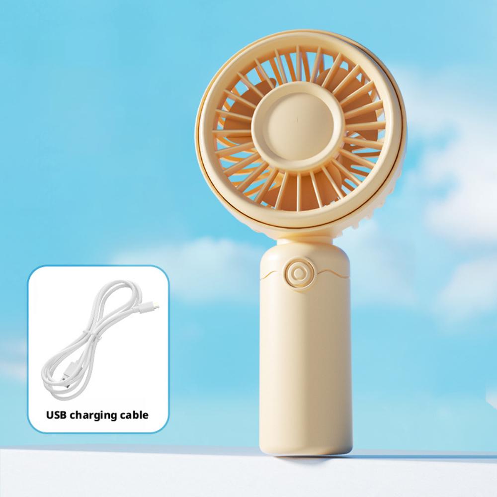 

Portable Desk Fan USB Rechargeable Makeup Eyelash Cooler Pocket Hand-held Fans Office Travel помаранчевий