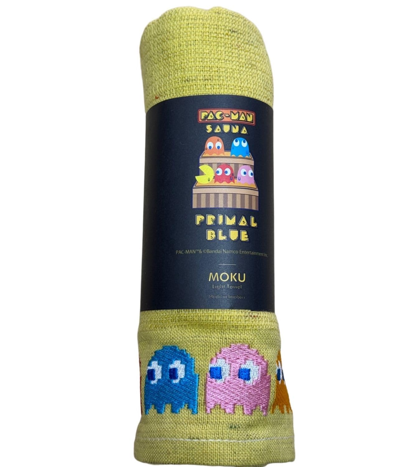 

Полотенце для сауны PACMAN MOKU от A. Полотенце для лица отечественного производства с мгновенным впитыванием воды и Удобное для переноски. Kontex, произведено в Имабари, Япония. лимон