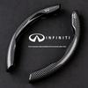 Car Carbon Fiber Texture Steering Wheel Cover For Infiniti Q30 Q50 Q60 Q70 Q80 QX30 QX50 QX55 QX60 QX70 QX80 M25 JX35 FX35 EX25 UU666