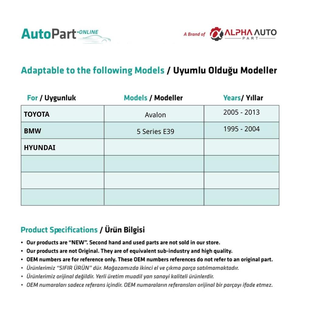 Rear Curtain Zamak Gear Repair Kit for BMW 5 Series E39