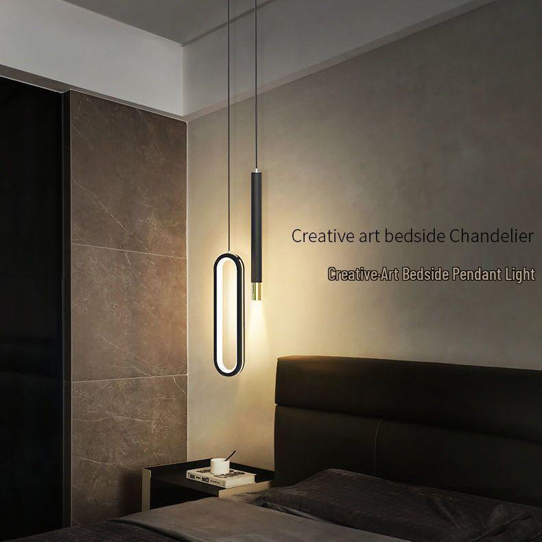Modern Minimalist Nordic Bedside Lamp with Spotlight & Long Cord - Luxury Atmosphere Pendant Light