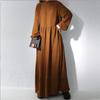 Maxi Long Loose Solid Casual One Size Fits [Mouhoukyo] Women's Dress, Sleeve, Figure-Flattering, Fit, A-Line, Cute, Slimming, Color, Long, (Color A,