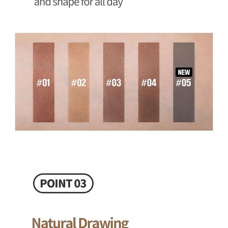 Cosnori Easy Draw Auto Eyebrow - 5 Colors