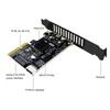 Acogedor PH6602 PCIe To USB 3.2 Gen 2x2 Expansion Card, 20Gbps Type E Key A Front Header Adapter, ASM3242 Chip 15Pin Powered Internal Type C