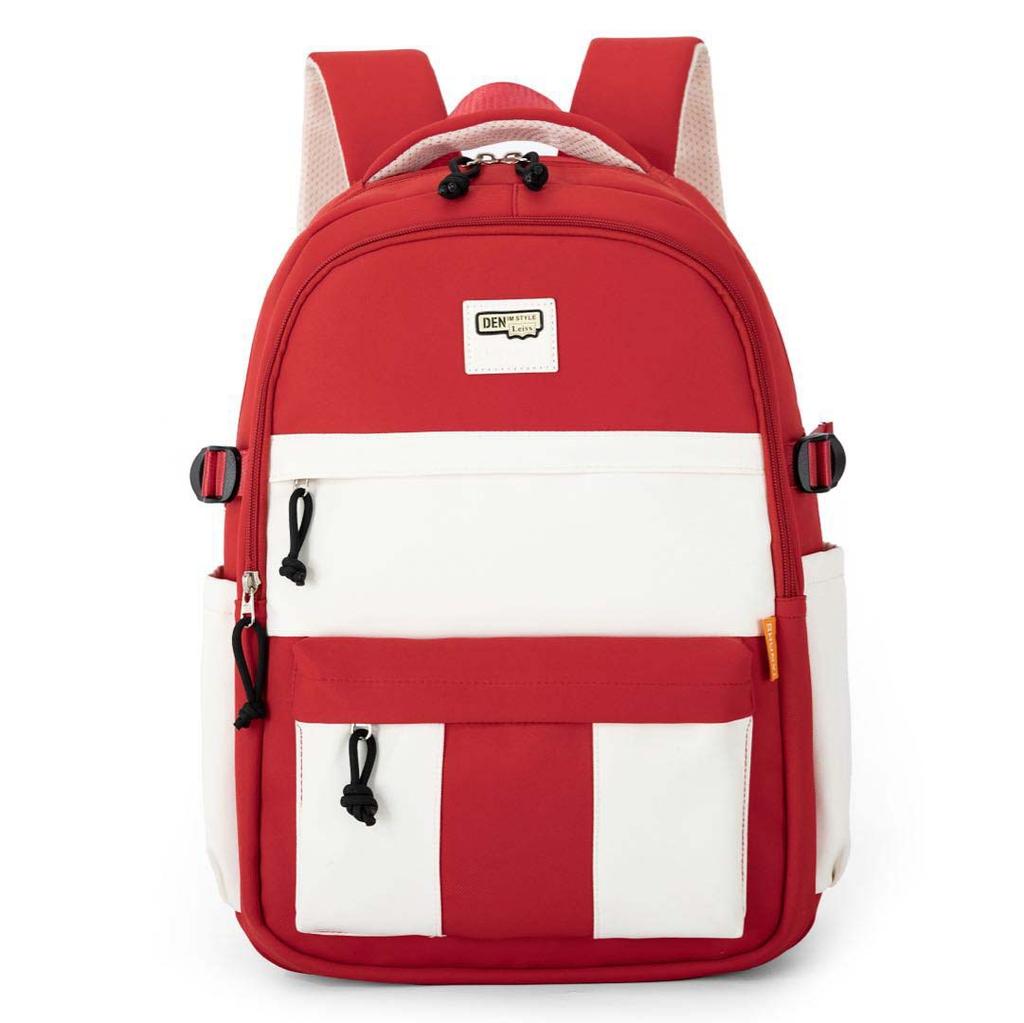 Schoolbag schoolbag girls junior high school high school students large capacity 1011 new backpack Japanese solid color soft girl backpack
