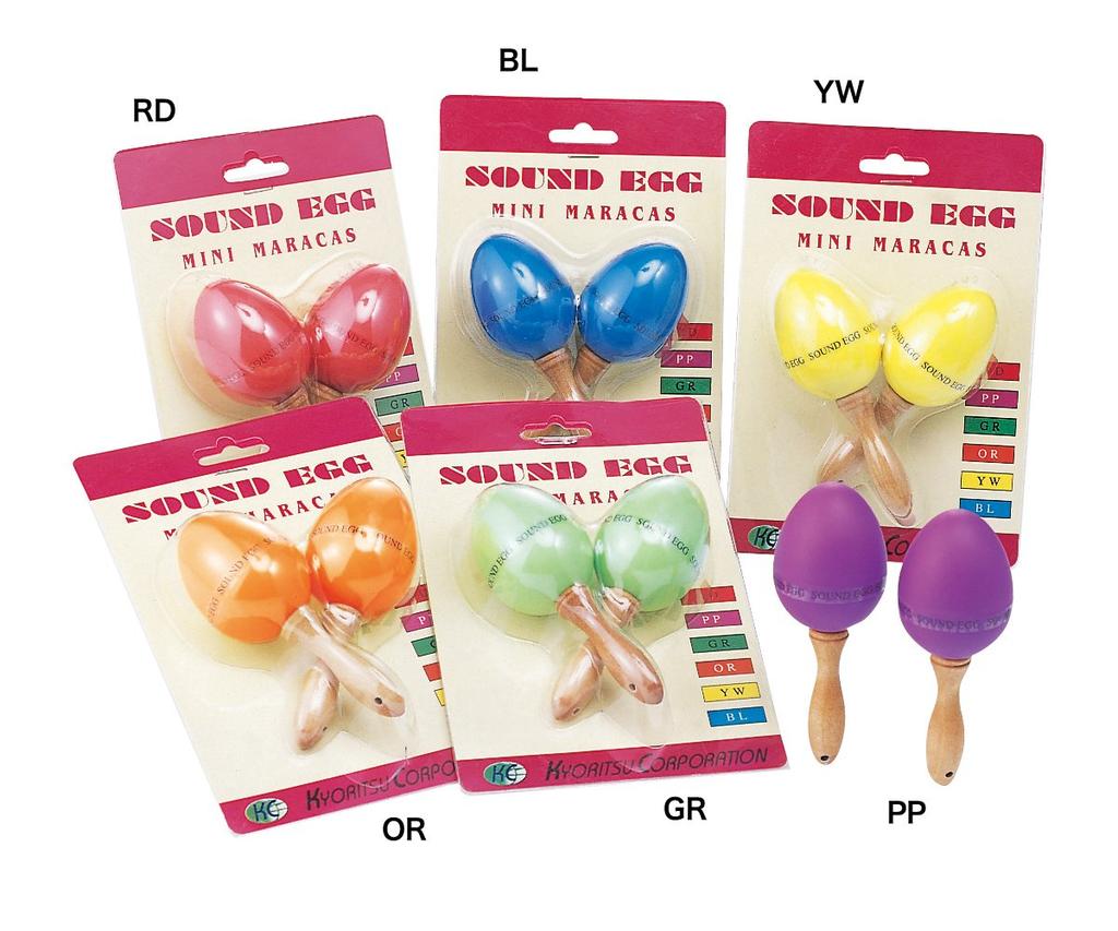 KC Mini Maracas MKMA-400 Yellow (Pair of 2)