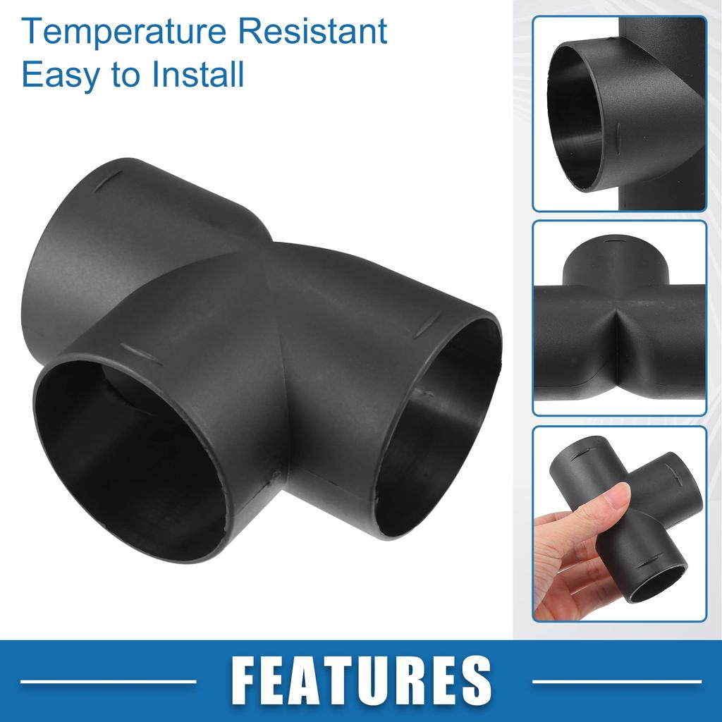 A ABSOPRO T Piece Duct Air Duct Connector Straight Air