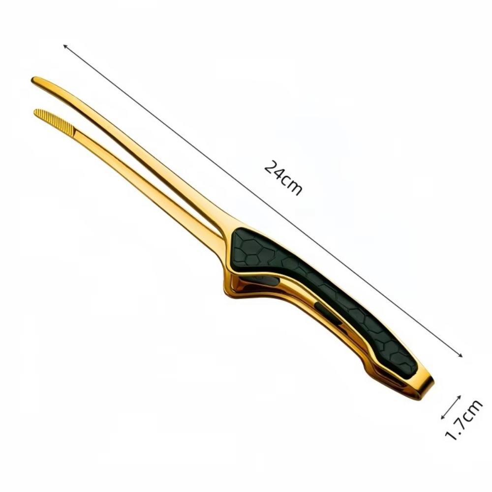 Stainless Steel Barbecue Tongs Non-slip Steak Tongs Non-slip Grip Kitchen Tongs Non-stick Cooking Tons Barbecue Accessories