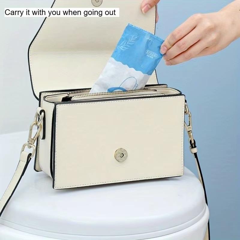 100pcs Disposable Toilet Seat Covers Soft Extra Thick and Double-Layer for Home and Travel Use Individually Wrapped Hygiene Pads