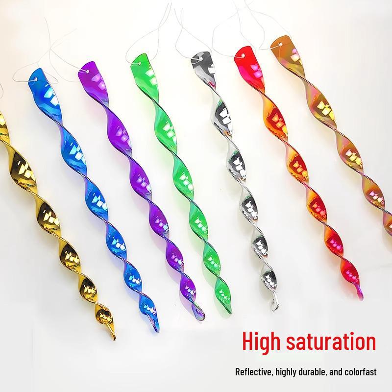 

Новый отпугиватель птиц: Ветрозависимая спиральная светоотражающая лента с лазерной технологией для защиты садов от птиц 30cm Laser Bird Rod Mixed Colors 5 pieces