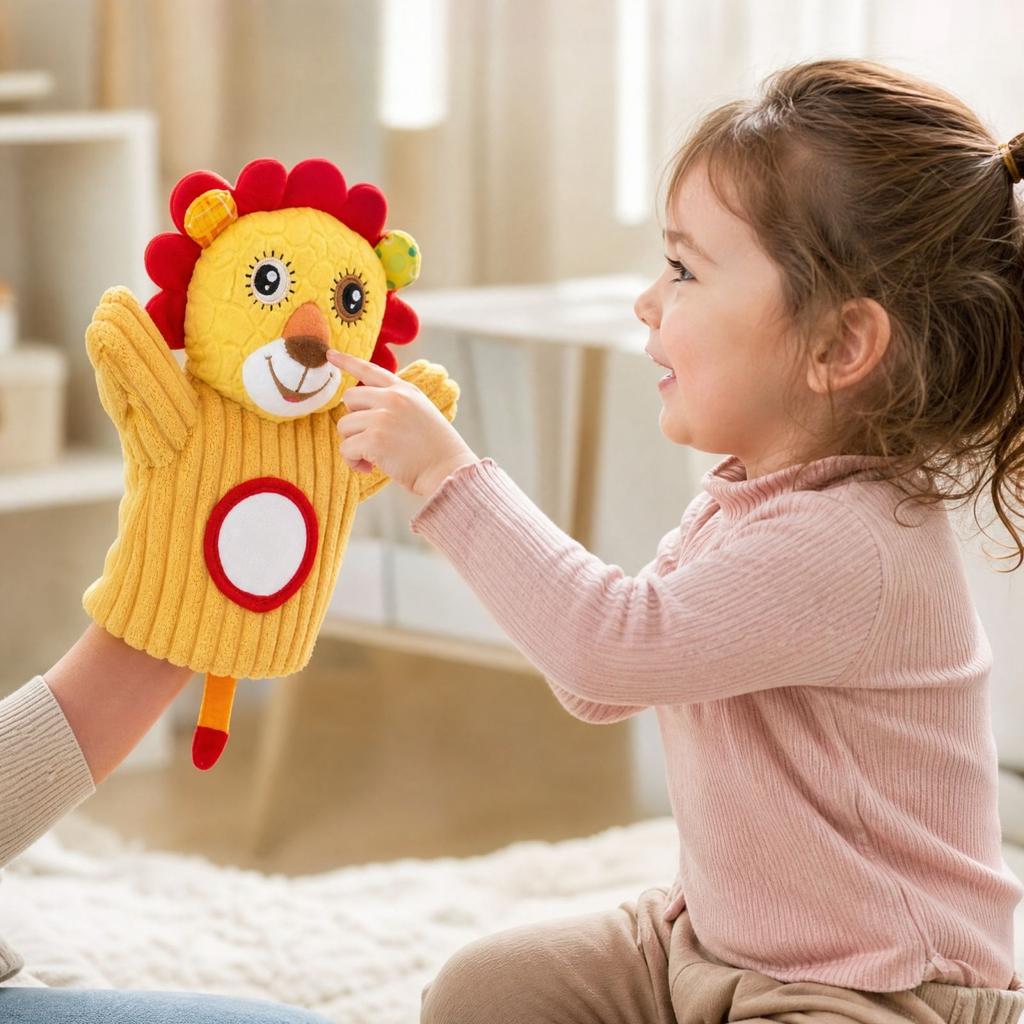 Interactive Animal Hand Puppet for Kids - Parent-Child Toy