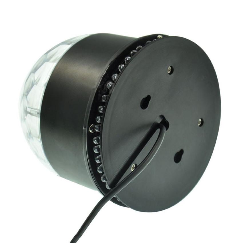 LED Crystal Magic Ball Light: 2-in-1 RGB Seven-Color Rotating Laser Stage Light