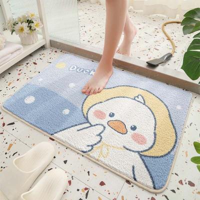 Bathroom Anti Slip Floor Mat Water Absorption Bathroom Foot Mat Cartoon Animal Toilet Anti  Slip Mat Toilet Bathroom Carpet