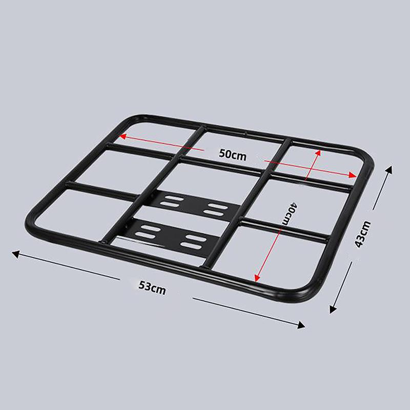 

Багажник для коробки доставки еды, задняя решетка, погрузка, бесшовная стальная труба, универсальный для мотоцикла, электровелосипеда