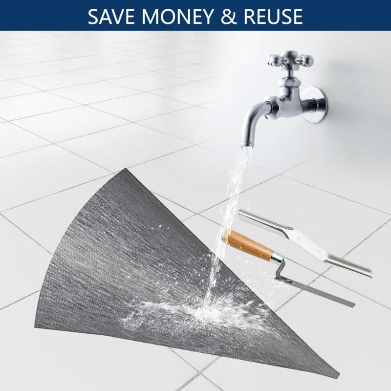 Strong Synthetic Leather Grout Bag with Steel Funnel Ergonomic Handle for Efficient Tile Grouting & Mortars Application