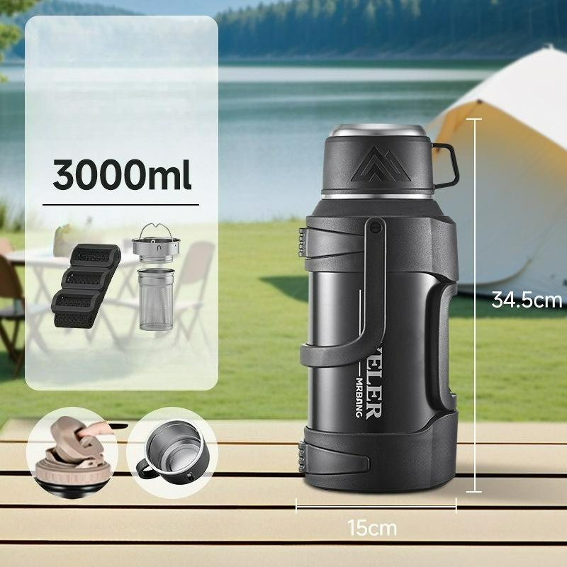 Přenosná termoska, Velkokapacitní nerezová termoska, Venkovní velkokapacitní ultravelkokapacitní přenosná termoska