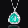 Schmuck Simulation Farbiger Schatz Damen Pulloverkette Anhänger Hauptstein 23 * 23