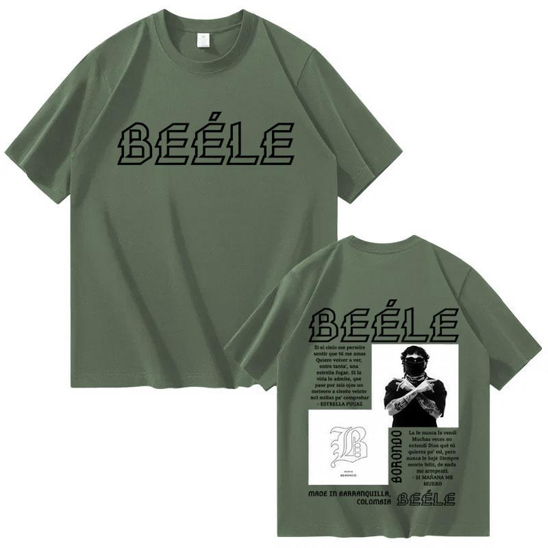 

Rapper Beele Fashion Album Merch Mens High Quality Short Sleeve Tshrits Pop Hip Hop Tee Streetwear Cozy Tshrits Gothic Clothes 3XL
