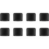 8 Pieces Air Fryer Rubber Bumpers, Aifeier ET Black Air Fryer Replacement Rubber Tips for Power XL Air Fryer Grill Pan