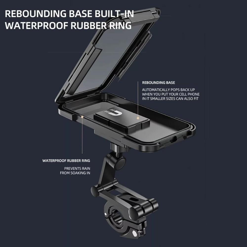 Adjustable Motorcycle Phone Holder Waterproof Phone Navigation Holder  Mobile Navigation