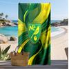 Norwich City Fußball Print Strandtuch, Großes Weiches Schnelltrocknendes Handtuch für Strand Camping Schwimmen