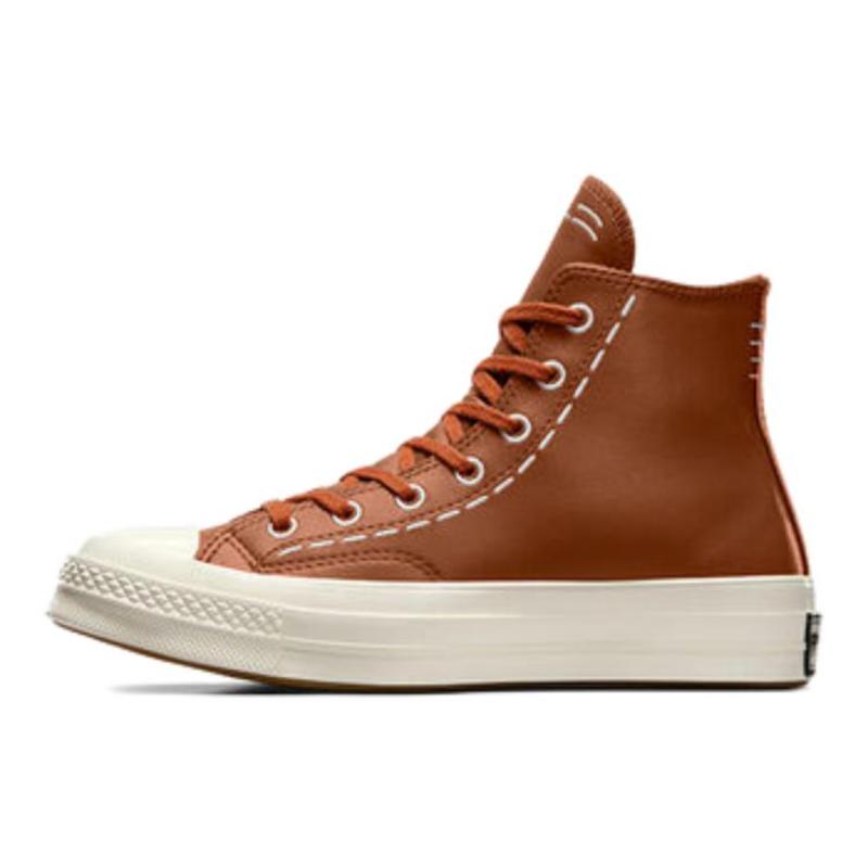 Converse Chuck 70 Versatile, Comfortable, Simple, Warm, Non-slip, High-top, Skate Shoes for Women In Brown
