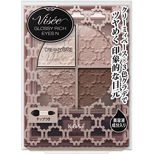 Visee Riche Glossy Rich Eyes N Eyeshadow BR-5 Cocoa Brown 4.5g (x 1)