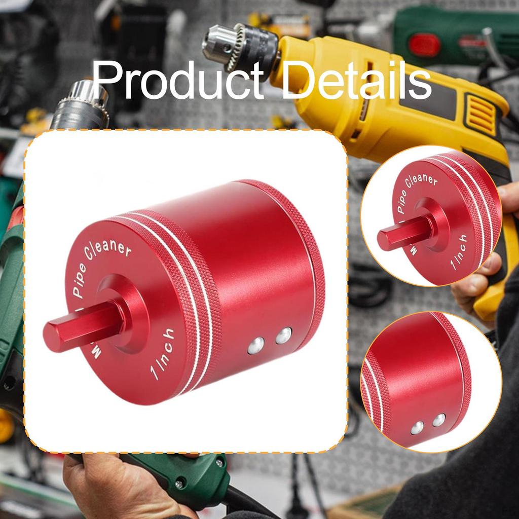 Copper Hose Cleaner Set, Tube Cleaning Brush, Sturdy Practical Various Metal for Drill