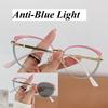 Mode Vintage Anti Blau Licht Photochrome Brille Frauen Cat Eye Dreieck Farbwechsel Sonnenbrille Augenschutz Brille