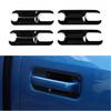 Exterior Door Handle Bowl Trim Cover Decor for Ford F-150 4door 2015- Black