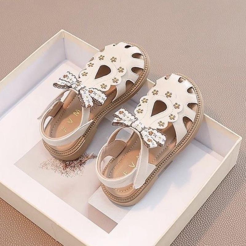 Dětské princeznovské sandály se skládacími špičkami pro letní plážové boty s měkkou podrážkou Brodící boty