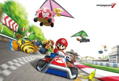 108-teiliges Puzzle Mario Kart 7, große Teile (26x38cm)