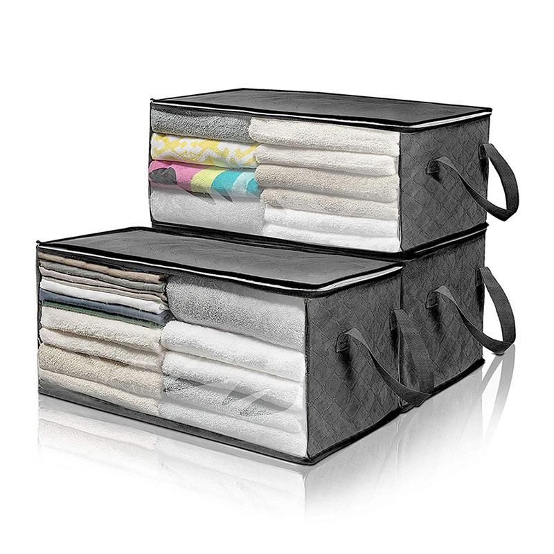 Quilt Clothes Storage Boxs Home Large Capacity Foldable Closet Organizer Box