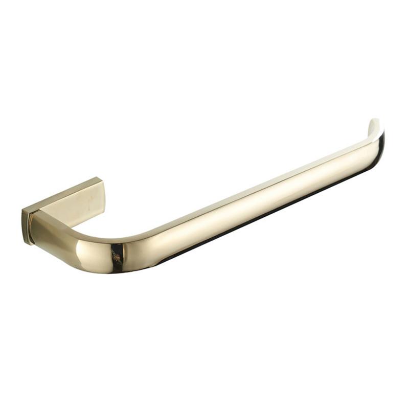 Tuqiu Towel Hanger Wall Mounted Rose Gold Towel Rack Bathroom Brass Gold Towel Bar Rail White Towel Holder