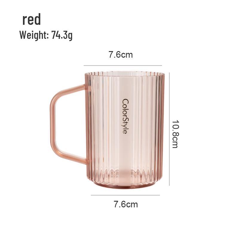 YIXI Striped Glass Mouthwash Cup Set
